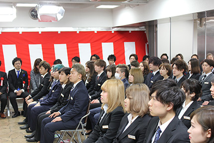 2017年入社式 2017年入社式